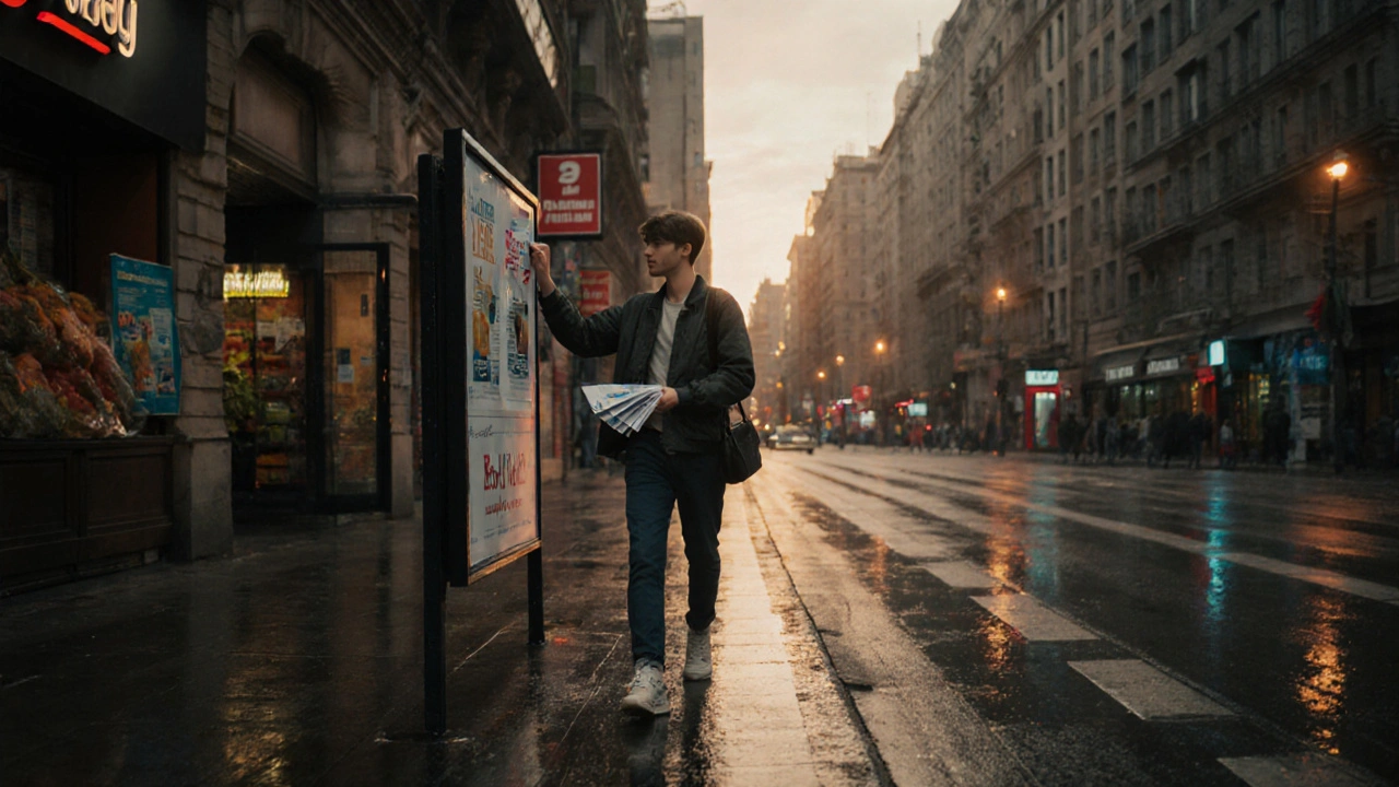 Робота розклейка оголошень Київ: як заробити без досвіду з щоденною оплатою