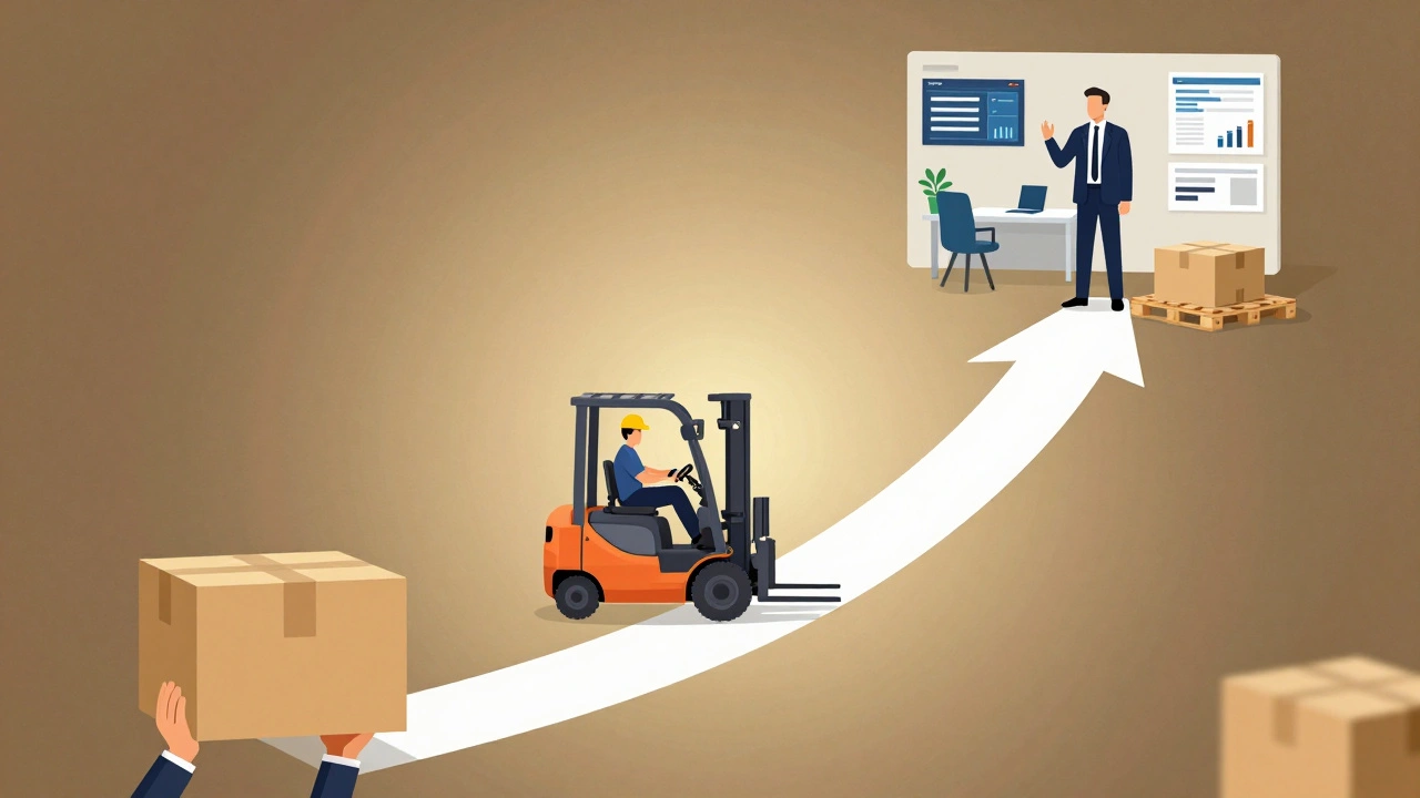 Шлях вантажника від підйому вантажів до керівника складу