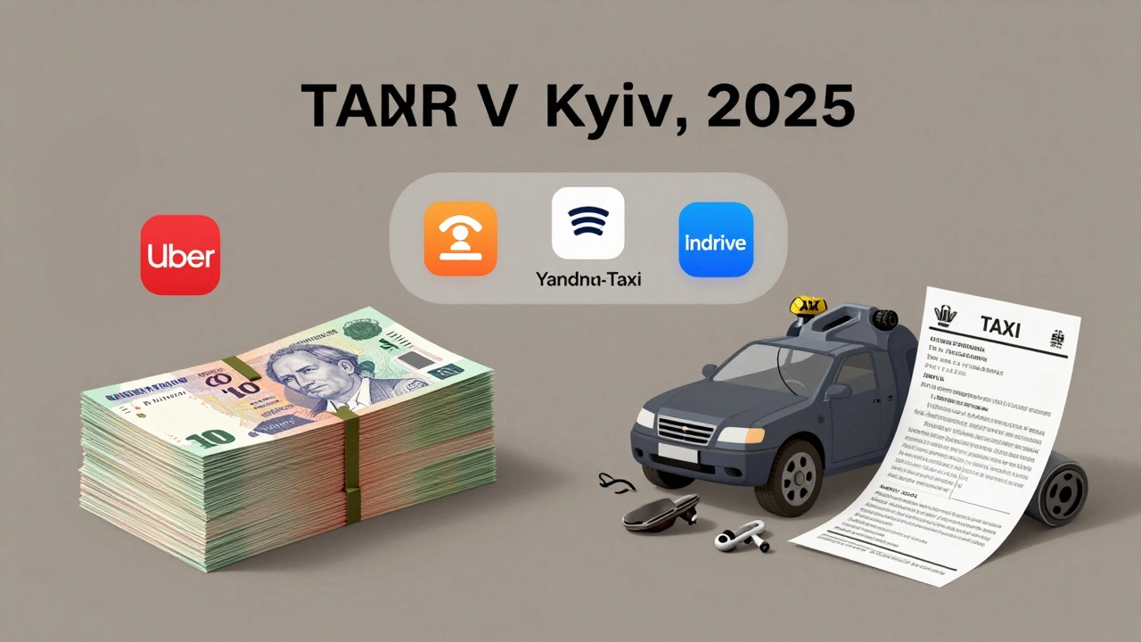 Візуальне порівняння доходів і витрат таксі в Києві: гроші проти пального та штрафів