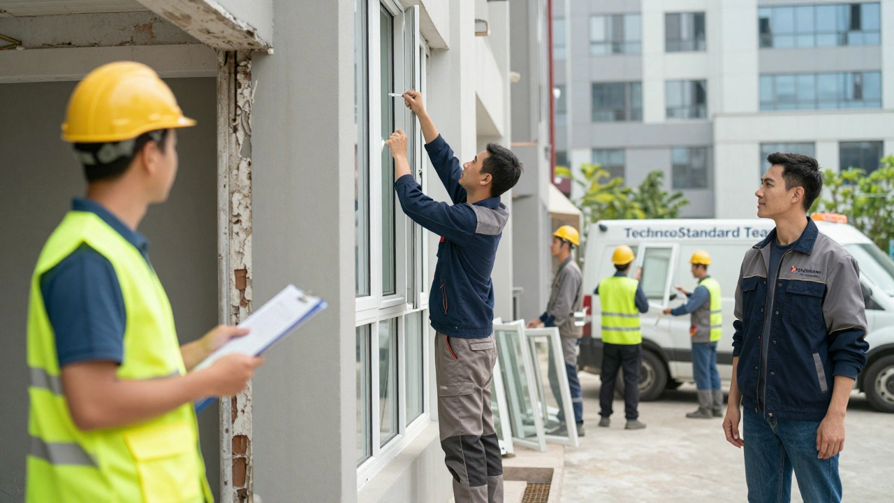 Розвиток професії монтажника: новачок, досвідчений працівник і власник бригади — три етапи кар'єри в будівництві вікон.