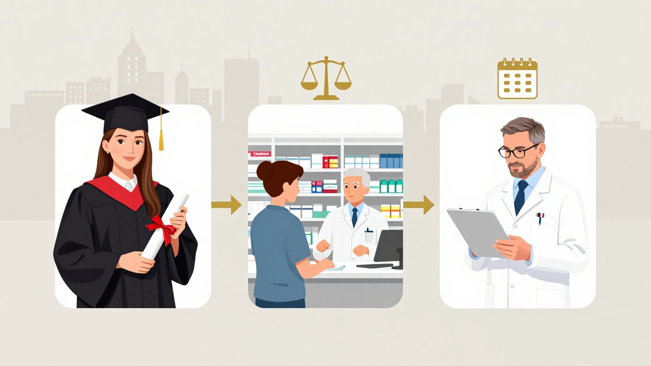 Шлях фармацевта від випускника до досвідченого спеціаліста в аптеках Києва.