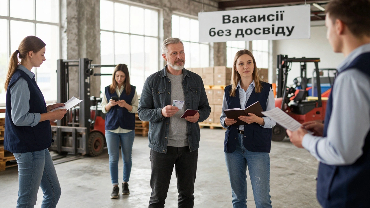 Люди подають заявки на роботу кладовщика на складі в Києві без досвіду.