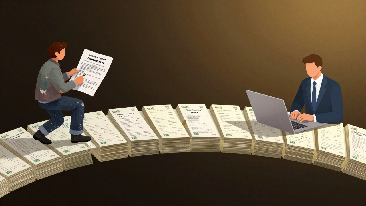 Міст із готівки з'єднує людину з тимчасовою роботою і людину з постійною кар'єрою.